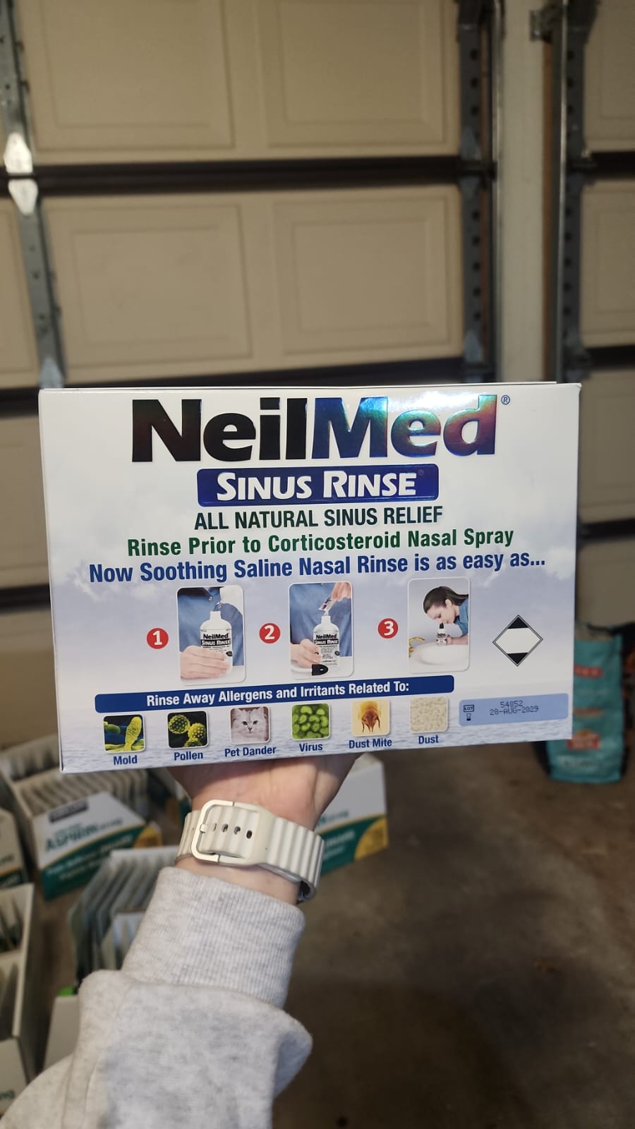 Irrigador Nasal Neilmed Sinus Rinse 2 Botellas 240ml + Spray 75ml + 250 Sobres Blanco 3
