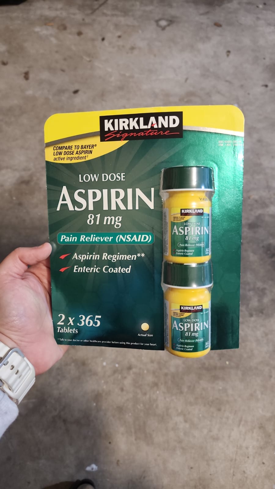 Kirkland Signature Low Dose Aspirin 81 mg Tablets 2