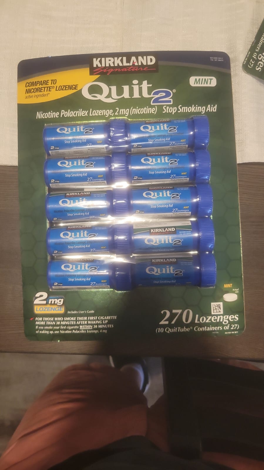 Kirkland Signature Quit2 2mg Lozenge Mint 270 Count 2