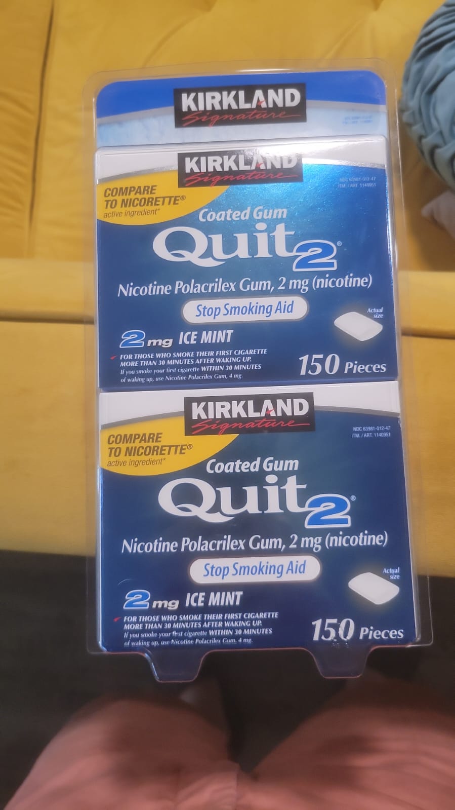 Kirkland Signature Quit Ice Mint 4 Mg 300 Count 2