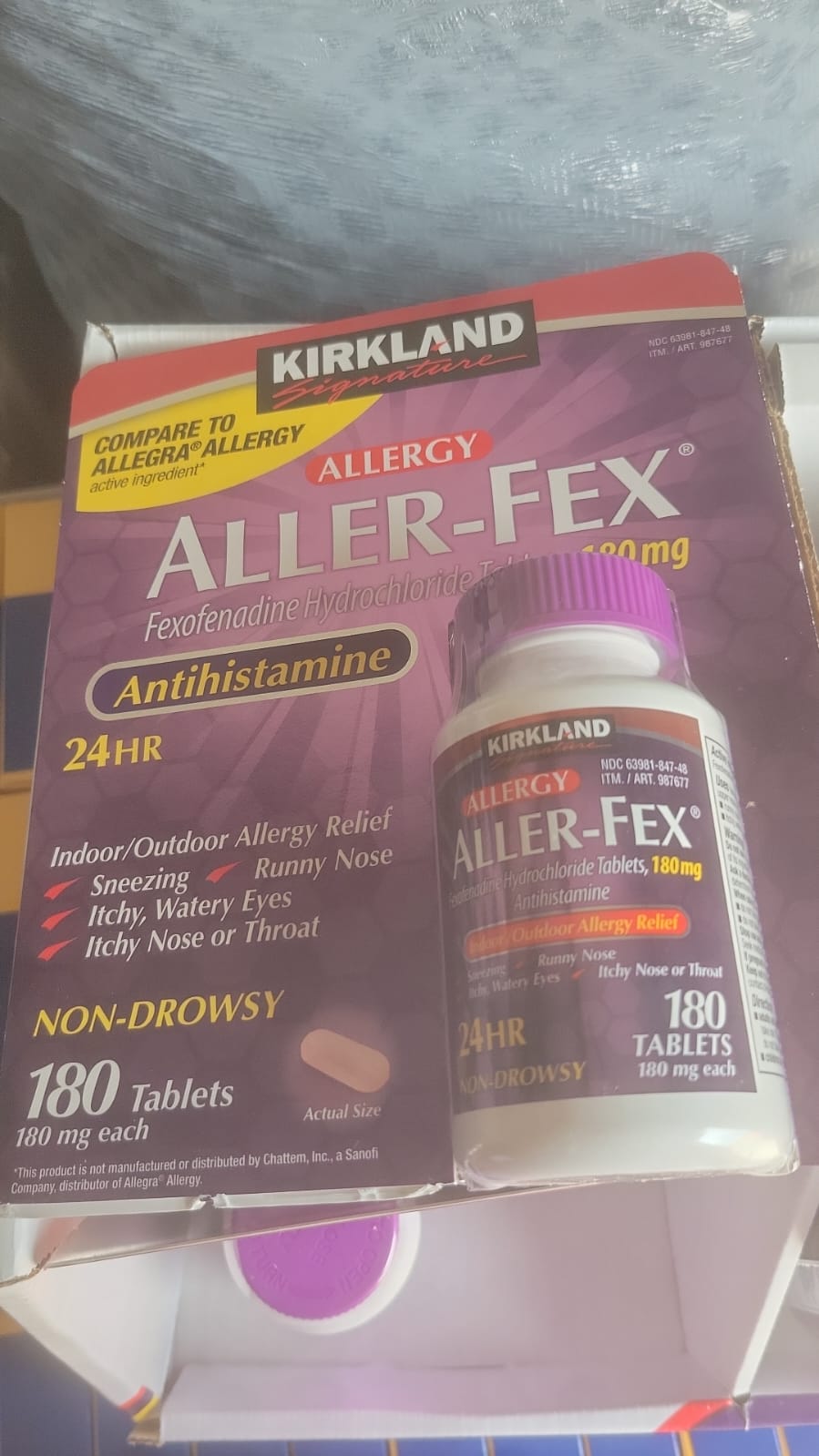 Kirkland Signature Aller-Fex 180 mg 150 Tablets Kirkland Signature Aller-Fex 180 mg