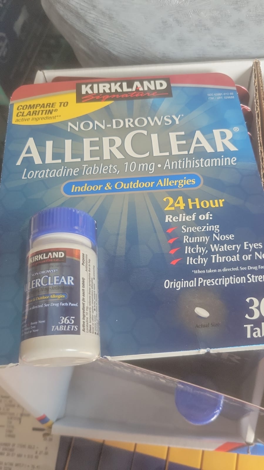 Loratadina 10 Mg Allerclear Kirkland Signature 365 Tabletas 5