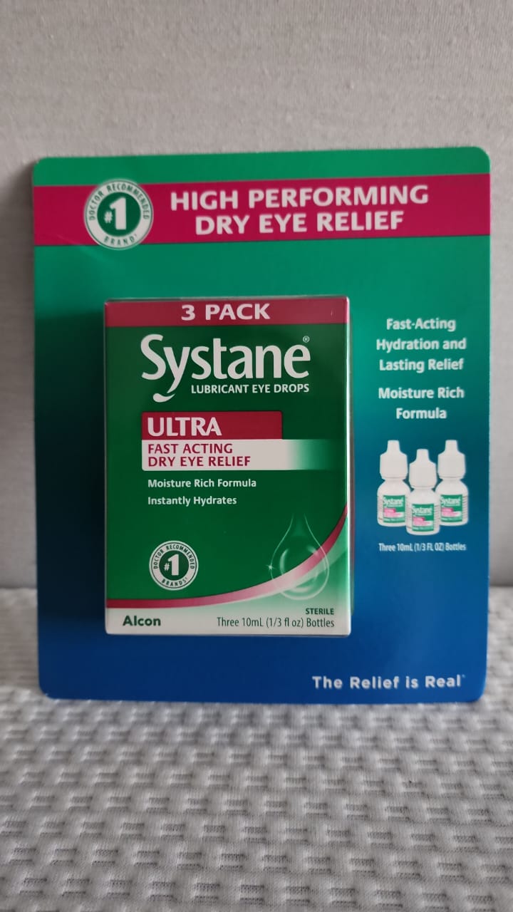 Systane Ultra Fast Acting Dry Eye Relief 10ml 3-Pack 5