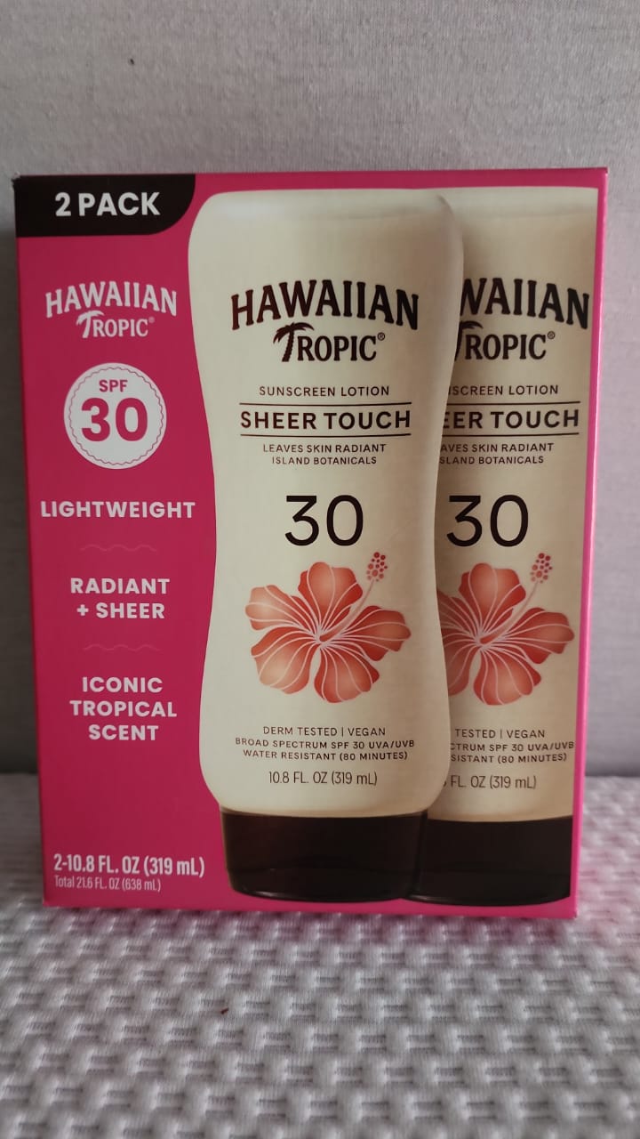 Hawaiian Tropic Sheer Touch Sunscreen Lotion Pack 2