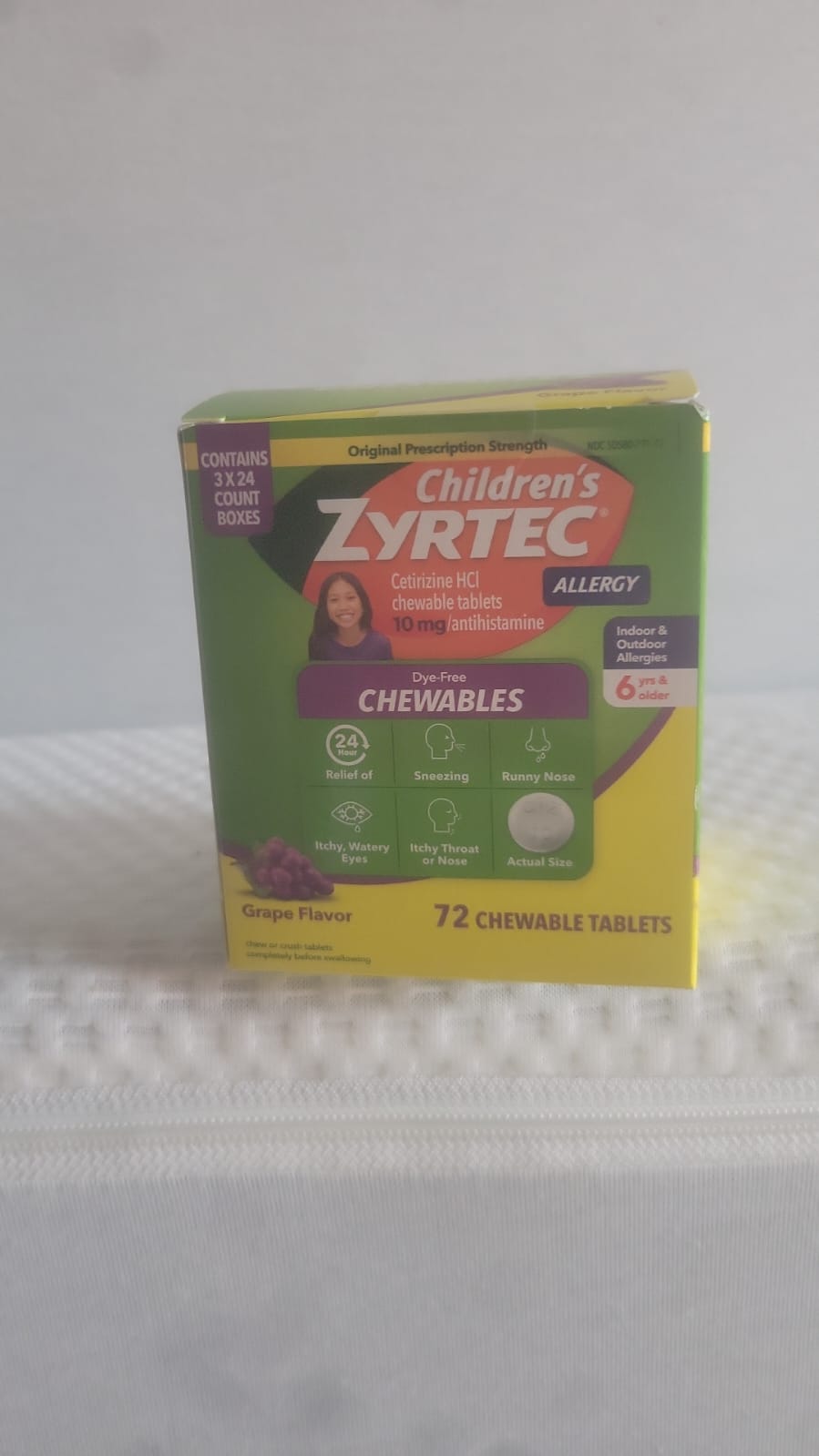 Children's Zyrtec Children's Allergy 72 Chewable Tablets 5