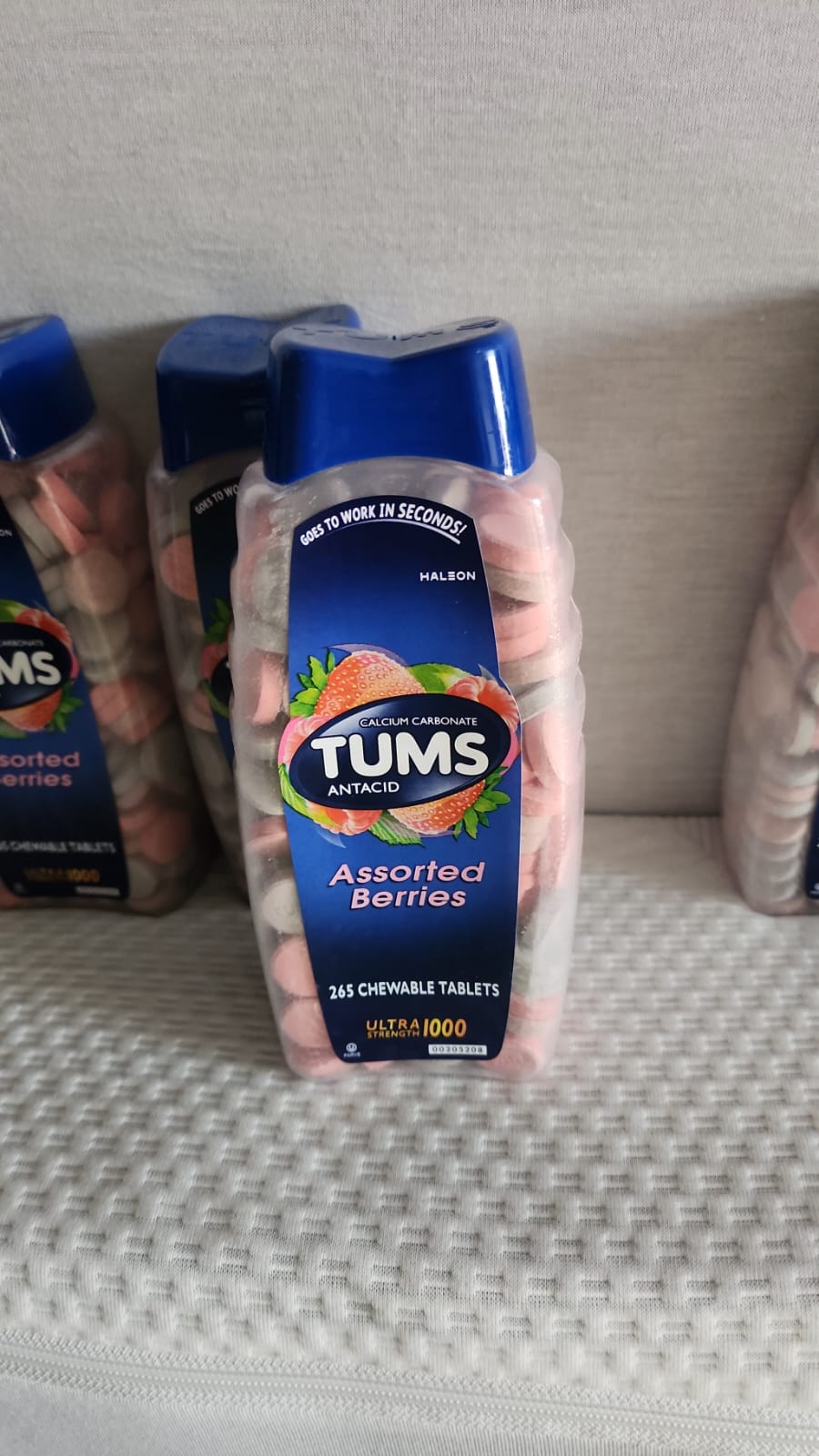 Tums Ultra Assorted Berries 265 Tablets Tus Antiacid Berries 265 tabletas masticables