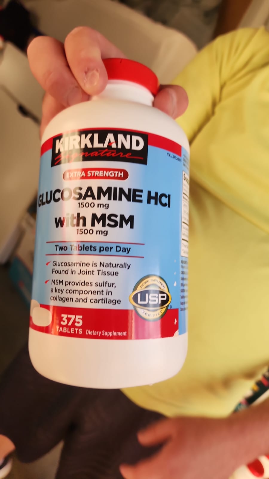 Kirkland Signature Glucosamine with MSM, 375 Tablets 2