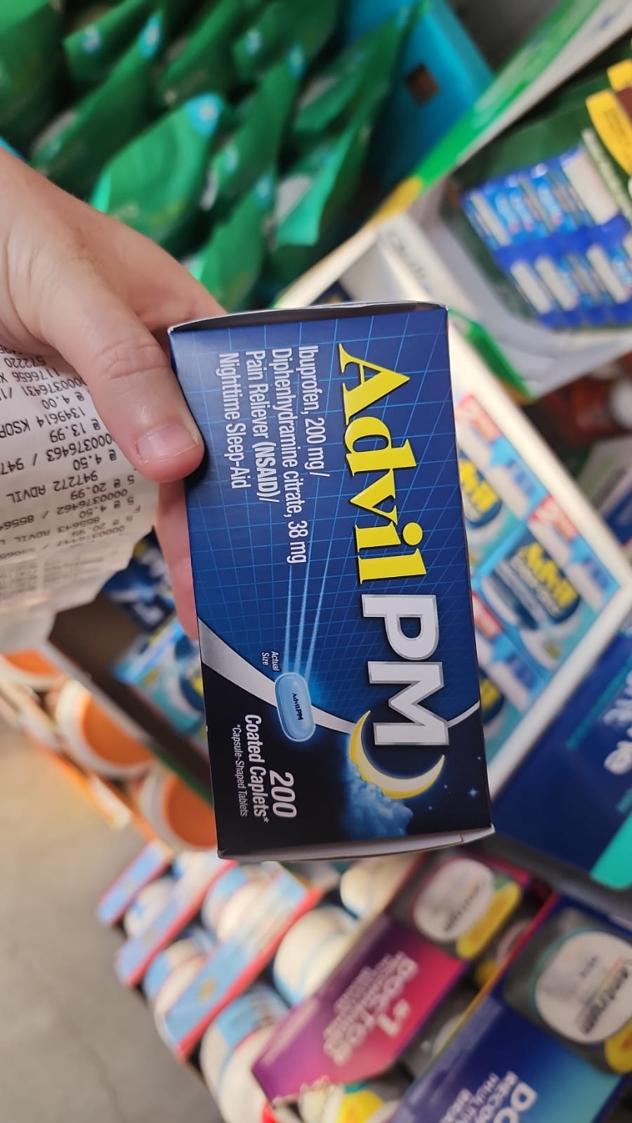 Advil PM Ibuprofen 200mg 200 Coated Caplets 5