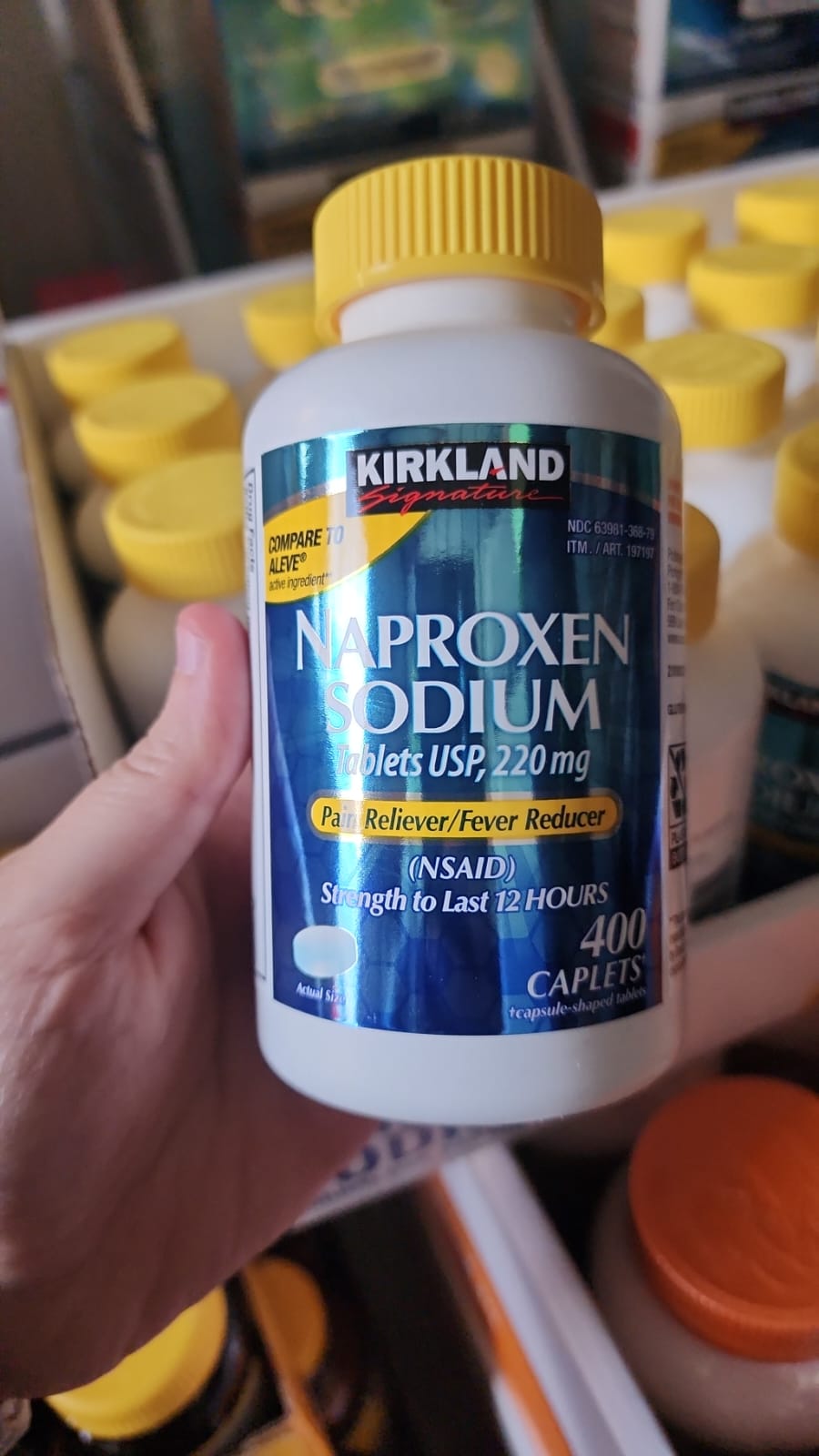 Kirkland Signature Naproxen Sodium 220 mg 400 Caplets Kirkland Signature naproxen sodium 400 caplets